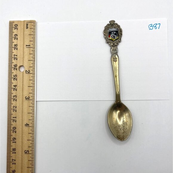 Vintage German Souvenir Spoon With Deutschland Emblem Design B87 - Picture 4 of 4